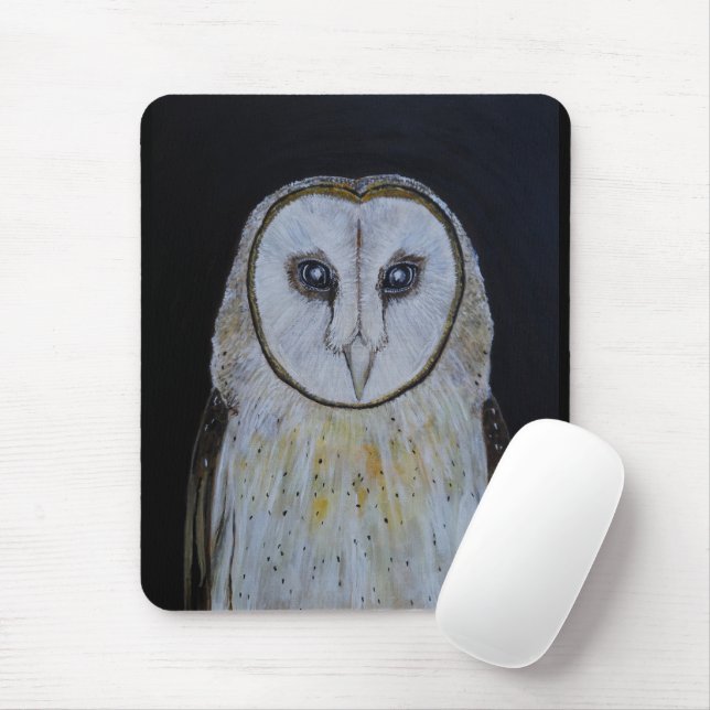 Tapis De Souris Fantôme de la nuit Peinture d'Alfred Fox (Avec souris)
