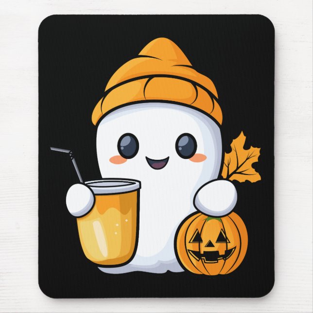 Tapis De Souris Fantôme de refroidissement Café chaud Chaud Chaud  (Devant)