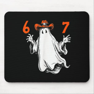 Tapis De Souris Fantôme Effrayant Numéro 67 Halloween Six Sept Han