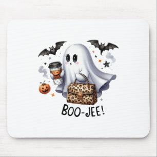 Tapis De Souris Fantôme Halloween Éffrayant Boom Automne Halloween