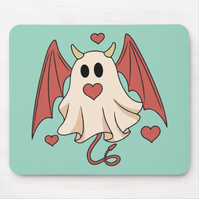 Tapis De Souris Fantôme maléfique bouh (Devant)