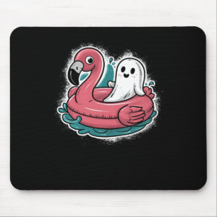 Tapis De Souris Fantôme Sur Une Piscine Drôle Été Éffrayant Été Ha