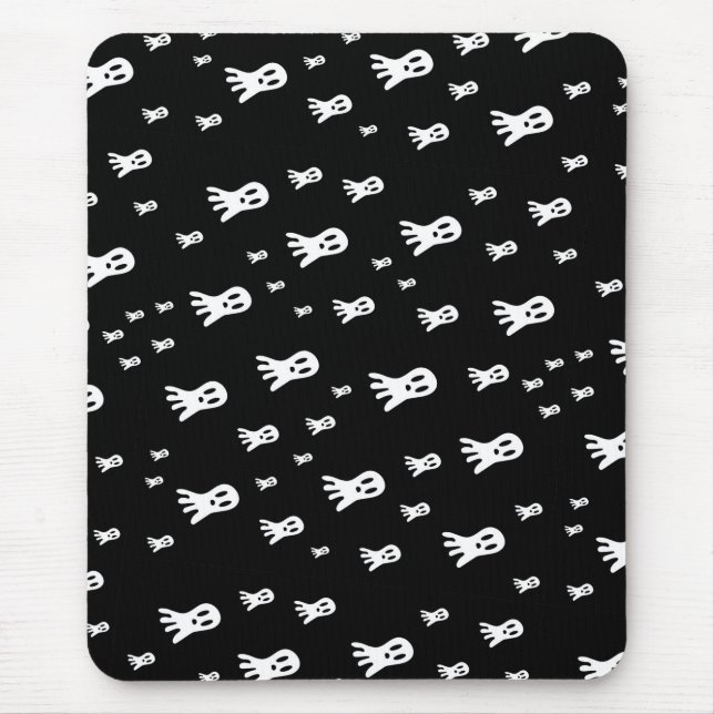 Tapis De Souris Fantômes sombres d'Halloween  (Devant)