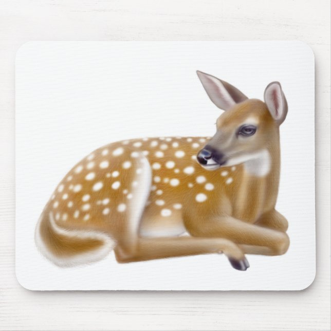 Tapis De Souris Faon Mousepad de cerfs communs coupé la queue par (Devant)