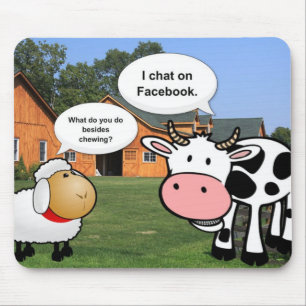 Tapis De Souris Farm animals cute cartoon funny chat