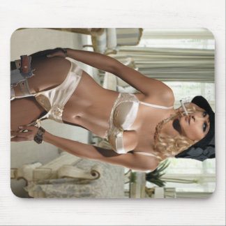 Tapis De Souris Fatale féminine des années 1920 - Fumer et armes à