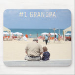 Tapis De Souris Father's Day #1 Grandpa Custom Photo<br><div class="desc">Father's Day #1 Grandpa Custom Photo Mouse Pad make an excellent gift for dad or grandpa for Father's Day,  birthday or other family events and gatherings. Simply customize with your photo and text by using the template fields provided.</div>