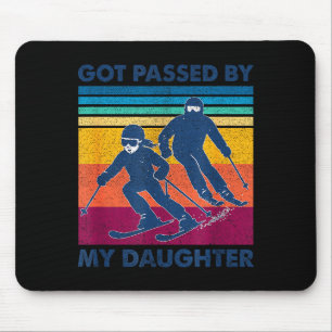 Tapis De Souris Fauchée par ma fille, drôle de ski