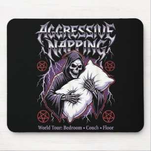 Tapis De Souris Faucheur agressif Napng drôle de métal lourd