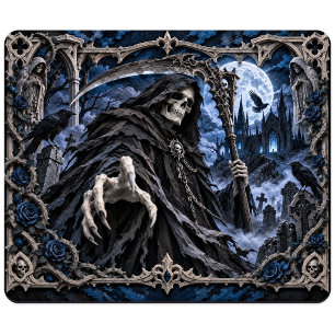 Tapis De Souris Faucheur, Monstre en Papier Découpé