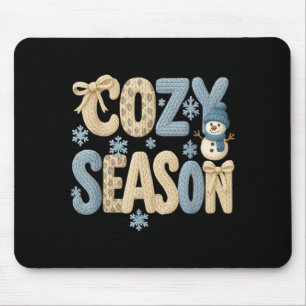 Tapis De Souris Fausse housse de laine Saison Hiver, Joyeux Noël L