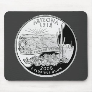 Tapis De Souris Faux Arizona State Quarter Grand Canyon State
