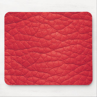 Tapis De Souris Faux froissé par rouge Mousepad en cuir doux