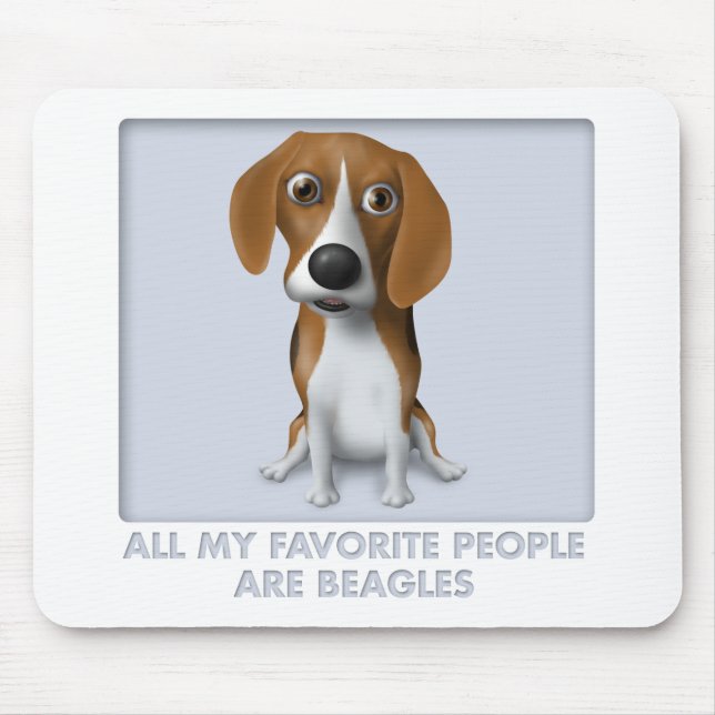 Tapis De Souris Favori BEA1 de beagle (Devant)