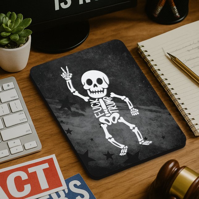 Tapis De Souris FDT Trump Funny Anti Trump Skeleton (Créateur téléchargé)