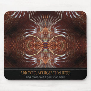 Tapis De Souris Featjers Fractal Tribal Mousepad