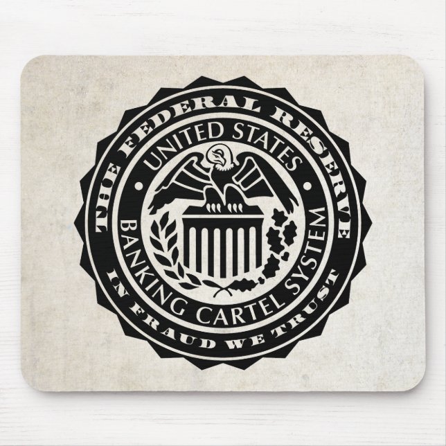 Tapis De Souris Federal Reserve scellent Mousepad (Devant)