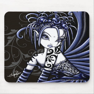 Tapis De Souris Fée bleue gothique Mousepad de tatouage de