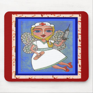 Tapis De Souris Fée blonde d'infirmière - mousepad de RN LPN