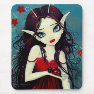 Tapis de souris Fée coccinelle aux grands yeux mig