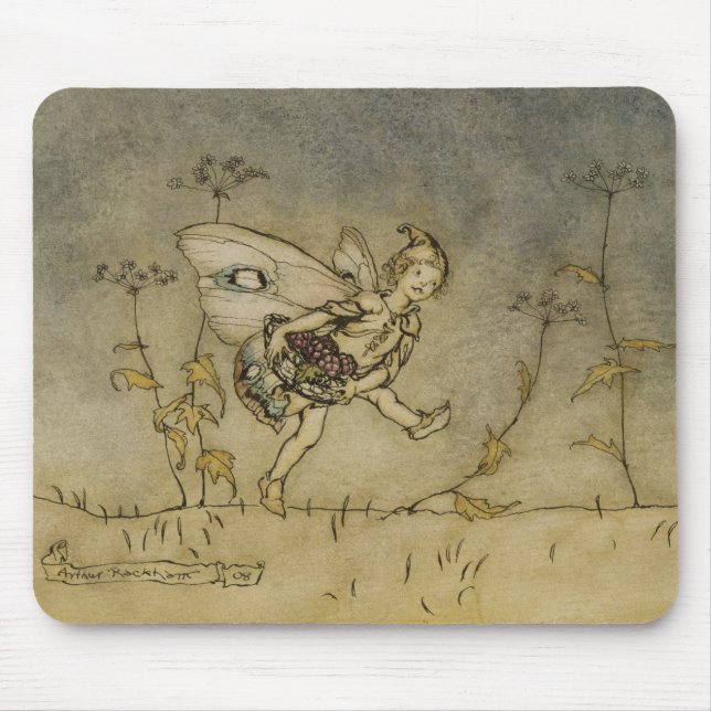 Tapis De Souris Fée d'Arthur Rackham |, illustration 'd'un Midsu (Devant)