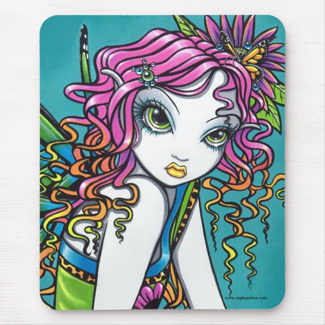 Tapis De Souris Fée en cristal Mousepad d'arc-en-ciel de sucrerie (Devant)