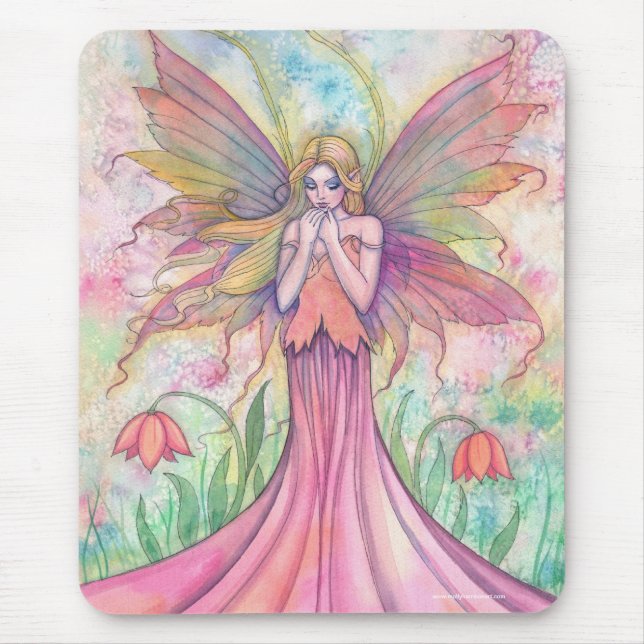 Tapis de souris Fée Fleur Sauvage (Devant)