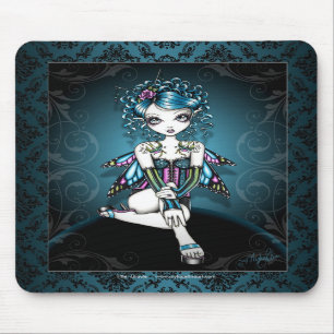 Tapis De Souris Fée gothique Mousepad d'hirondelle de couture de