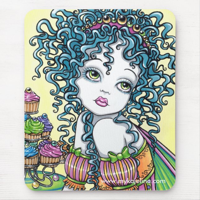 Tapis De Souris Fée Mousepad d'arc-en-ciel de gâteau de coupe de (Devant)