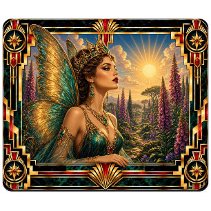 Tapis De Souris Fée, mythe Art déco
