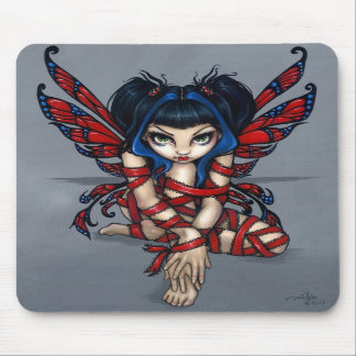 Tapis De Souris "Fée rouge" Mousepad de ruban