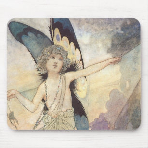 Tapis De Souris Fée vintage de papillon victorien par Robinson