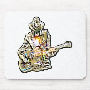 Tapis De Souris Feel the Blues - Conception de guitare artistique