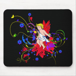 Tapis De Souris Féerie à ailes rouges (fée)
