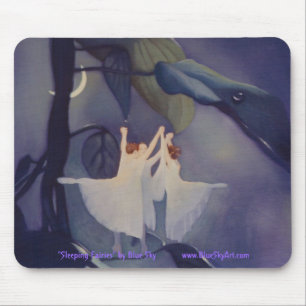Tapis De Souris "Fées de sommeil" par le mousepad de ciel bleu