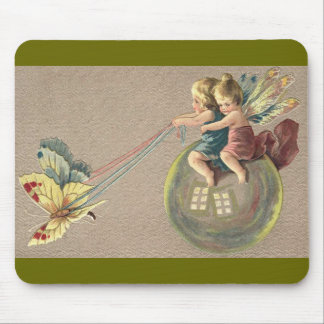 Tapis De Souris Fées montant une bulle