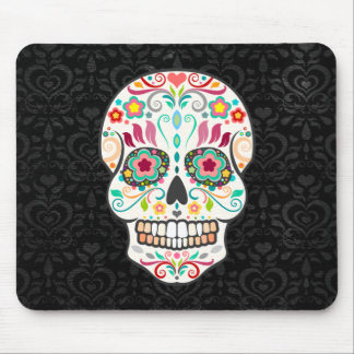 Tapis De Souris Feliz Muertos - crâne de fête Mousepad de sucre