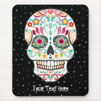 Tapis De Souris Feliz Muertos - crâne fait sur commande Mousepad