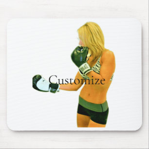 Tapis De Souris Female Fitness Model boxing Thunder_Cove