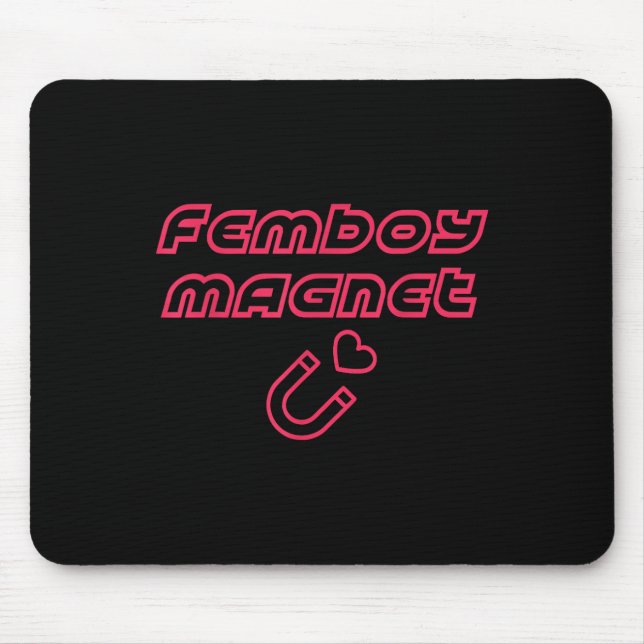 Tapis De Souris Femboy Magnet Design (Devant)