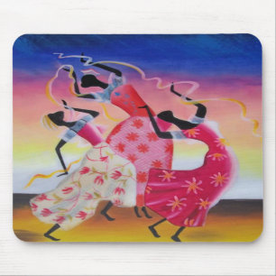 Tapis De Souris Femme africaine Mousepad de danse