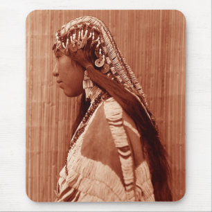 Tapis De Souris Femme amérindienne