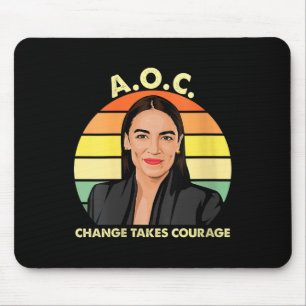 Tapis De Souris Femme Aoc Alexandria Ocasio-cortez First Femme P