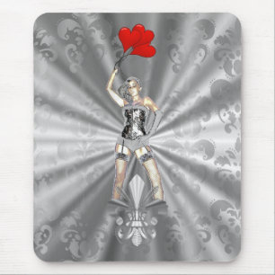 Tapis De Souris Femme argentée