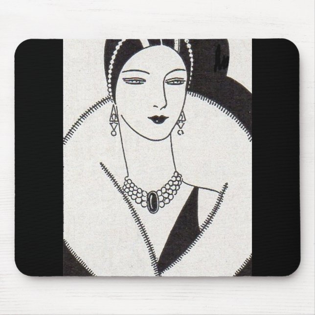 Tapis De Souris Femme art déco 1928 (Devant)