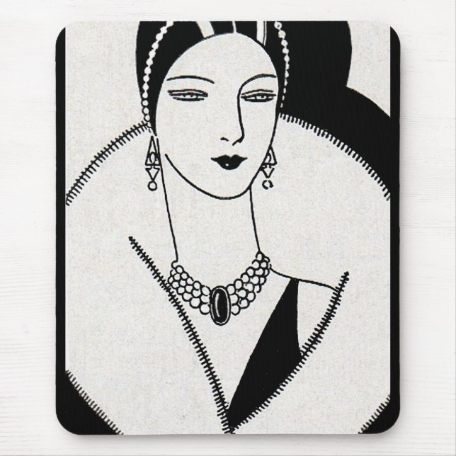 Tapis De Souris Femme art déco 1928 (Devant)