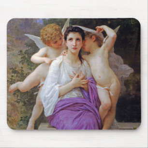 Tapis De Souris Femme avec Cupidon, Bouguereau