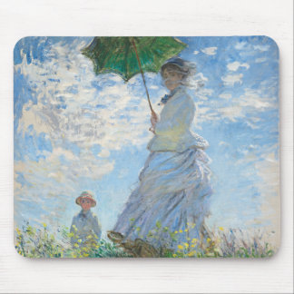 Tapis De Souris Femme avec Parasol, Madame Monet et Son Fils