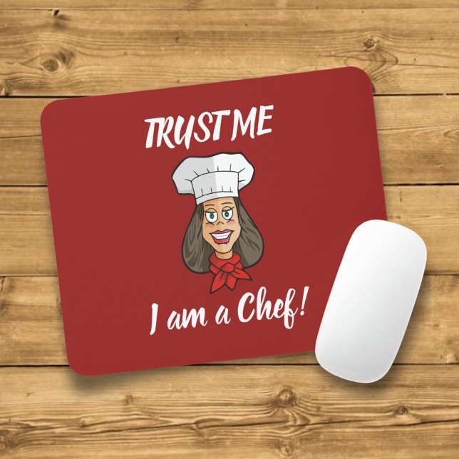 Tapis De Souris Femme Chef (Créateur téléchargé)
