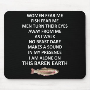 Tapis De Souris Femme Craignez Moi Poisson Craignez Moi Hommes Dét